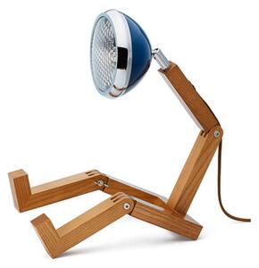 Lampă de masă MR. WATTSON, Albastru, Camera de zi, Metal, Vintage