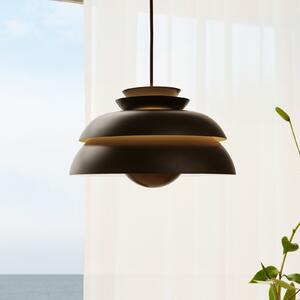 FRITZ HANSEN Concert P3 lampă suspendată negru 55cm, reglabil, Negru, Camera de zi / sufragerie, Metal, Design