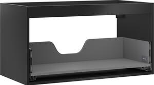 Mexen Box-A, dulap suspendat 90 cm, 1 sertar, negru mat, 91AX0-0900-470-1-71
