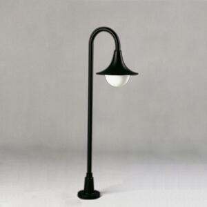 Albert Leuchten Lampă de trotuar 169, formă curbă, negru, Negru, Metal