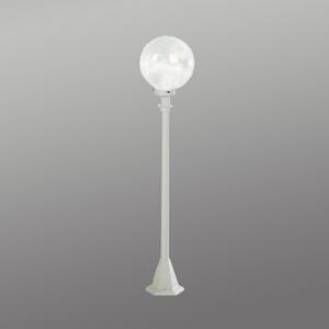 Albert Leuchten Lampă de trotuar alb, cu sticlă bule, Alb, Metal, Glob pentru exterior