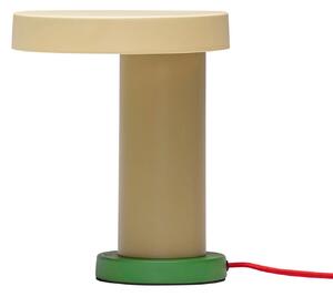 Lampă de masă Hübsch, Magic, reglabil, Bej, Camera de zi, Metal, Design