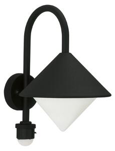 Albert Leuchten Jolanda lampă de perete pentru exterior, negru, detector mișcare, Negru, Metal, Modern