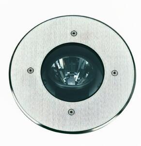 Albert Leuchten Spot pentru îngropare Tomaso, aluminiu, oțel inoxidabil, Ø 22 cm, reglabil, Metalic, Metal, Modern, Corpuri de iluminat încastrate rotunde