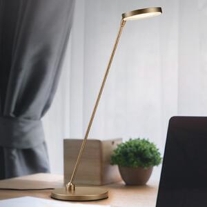 Knapstein Lampă de masă LED Thea-T, bronz, reglabil, Bronz / Alamă Veche, Studiu / Birou, Metal, Modern