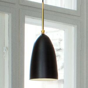 GUBI Lampă suspendată Gubi Gräshoppa, negru, reglabil, Negru, Camera de zi / sufragerie, Metal, Design