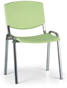 Scaun de conferinta Design - picioare cromate, verde
