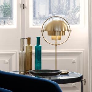GUBI Lampă de masă Multi-Lite, înălțime 50 cm, alamă/aur, Auriu / Alamă, Camera de zi / sufragerie, Metal, Design