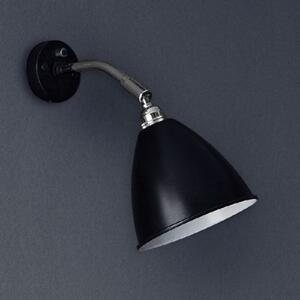 GUBI Gubi Bestlite BL7, negru/crom, Ø 16 cm, E14, Negru, Camera de zi / sufragerie, Metal, Design