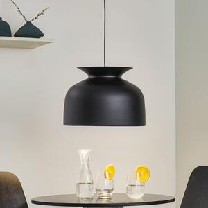 GUBI Ronde lampă suspendată Ø 40 cm, negru, reglabil, Negru, Camera de zi / sufragerie, Metal, Design