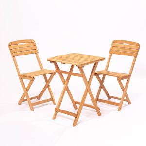 Set masă scaune de grădină (3 buc) Mackenzie (maro). 1082968