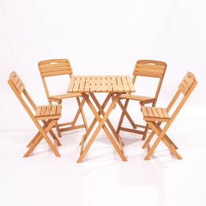 Set masă scaune de grădină (5 buc) Maxwell (maro). 1082970