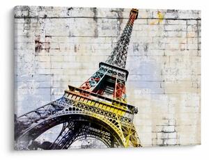Tablou - Arta digitală a Turnului Eiffel (70x50 cm)