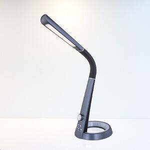 Globo Lampă de masă LED Mitti cu port USB, negru, reglabil, Negru, Studiu / Birou, Plastic, Modern