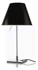 Lampă de masă Luceplan, Negru, Camera de zi, Aluminiu
