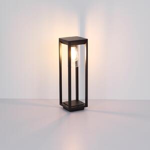 Globo Candela plintă luminoasă, 50 cm, fără senzor, Negru, Metal, Modern