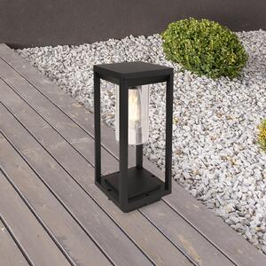 Globo Candela piedestal, 35 cm, fără senzor, Negru, Metal, Modern