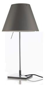 Lampă de masă Luceplan, Gri, Camera de zi, Aluminiu