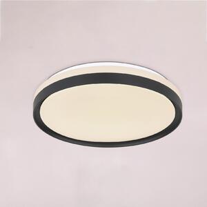 Globo Plafonieră LED Sonny, negru, CCT, Ø 39 cm, reglabil, Negru, Camera de zi / sufragerie, Metal