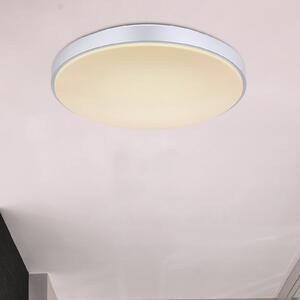 Globo Plafonieră cu LED Sonny, argintiu, CCT, Ø 41 cm, reglabil, Gri, Camera de zi / sufragerie, Metal