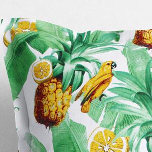 Goldea față de pernă din bumbac cu tiv decorativ - model 062 paradis tropical 60 x 60 cm