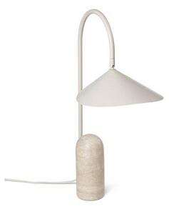 Lampă de masă ferm LIVING, Arum, Bej, Camera de zi, Marmură, Design