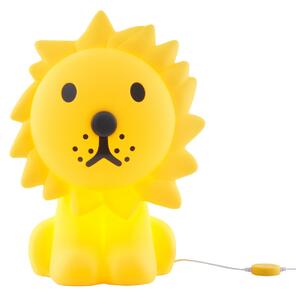 Lampă de masă Mr Maria, Lion, reglabil, Galben, Cameră pentru copii, Plastic