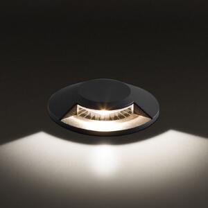 EVN Scopum lampă LED de sol rotundă 1x, Negru, Metal, Corpuri de iluminat încastrate rotunde