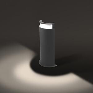 EVN Halbo lampă LED de trotuar ca semicoloană, Negru, Metal