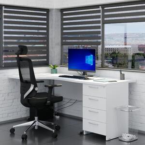 Set mobila birou Visio 3, 140 cm, stanga, alb