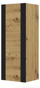 Dulap suspendat Montana (Stejar artisan + negru mat). 1085842