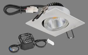 EVN PC20 spot încast ungh dimmer trepte 3000K alu, reglabil, Metalic, Studiu / Birou, Metal, Modern, Luminile încastrate unghiulare