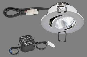 EVN PC20 spot încas rotund dimmer trepte 3000K cro, reglabil, Metalic, Studiu / Birou, Metal, Modern, Corpuri de iluminat încastrate rotunde