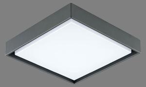 EVN Plafonieră LED pentru exterior Tectum, 24x24 cm, antracit, 110°, Negru, Metal, Modern