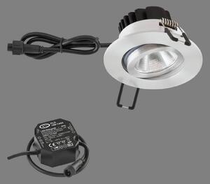 EVN PC65 lampă exter încastrată rotund, 3000K Al, reglabil, Metalic, Metal, Modern, Corpuri de iluminat încastrate rotunde