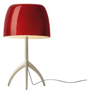 Lampă de masă Foscarini, reglabil, Roșu, Camera de zi, Aluminiu