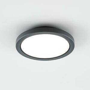 EVN Tectum plafonieră LED exterior cu sticlă, Negru, Metal, Modern