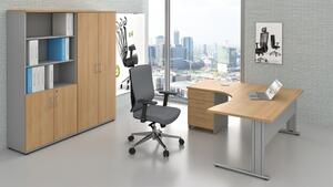 Set mobilier birou Visio LUX 6, stejar