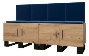 Set mobilier pentru hol Amanda 20 (Stejar artisan + Albastru). 1086033