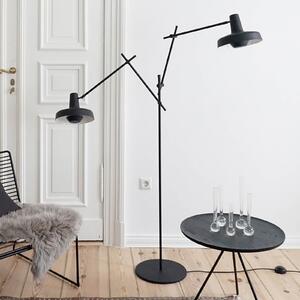 GRUPA Arigato lampă de podea, 2 becuri, negru, Negru, Studiu / Birou, Metal, Proiector suspendat