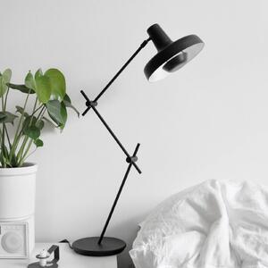 GRUPA Arigato lampă masă, braț 3 segmente, negru, Negru, Camera de zi / sufragerie, Metal, Birou de masă