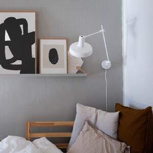 GRUPA Arigato 1 lampă de perete 1-lumină 70cm Ø23cm alb, Alb, Studiu / Birou, Metal
