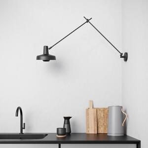 GRUPA Arigato perete 1 bec 110cm Ø23cm negru, Negru, Studiu / Birou, Metal