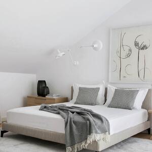 GRUPA Arigato Aplică de perete cu 2 becuri 70 cm alb, Alb, Studiu / Birou, Metal
