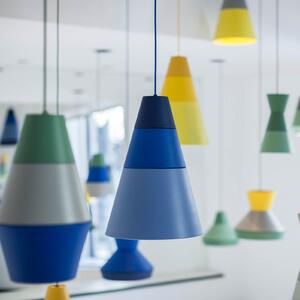 GRUPA Ili Coney Cone lampă suspendată albastru, reglabil, Albastru, Camera de zi / sufragerie, Metal, Design