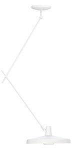 GRUPA Arigato plafon 1 lumina 140cm Ø45cm alb, reglabil, Alb, Studiu / Birou, Metal
