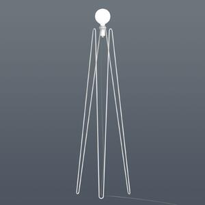GRUPA Model M2 LED floor lamp alb, cablu negru, Alb, Camera de zi / sufragerie, Metal, Modern