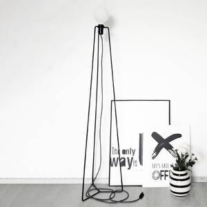 GRUPA Model M3 lampă podea LED negru cablu, Negru, Camera de zi / sufragerie, Metal, Modern