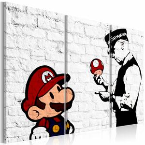 Tablou - Mario Bros (Banksy)