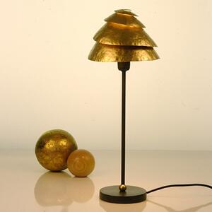 Holländer Lampă de masă Snail One pe auriu-maro, Maro / Rugină, Camera de zi / sufragerie, Metal, Modern